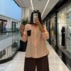 آلما شومیز پری جیب چرمی