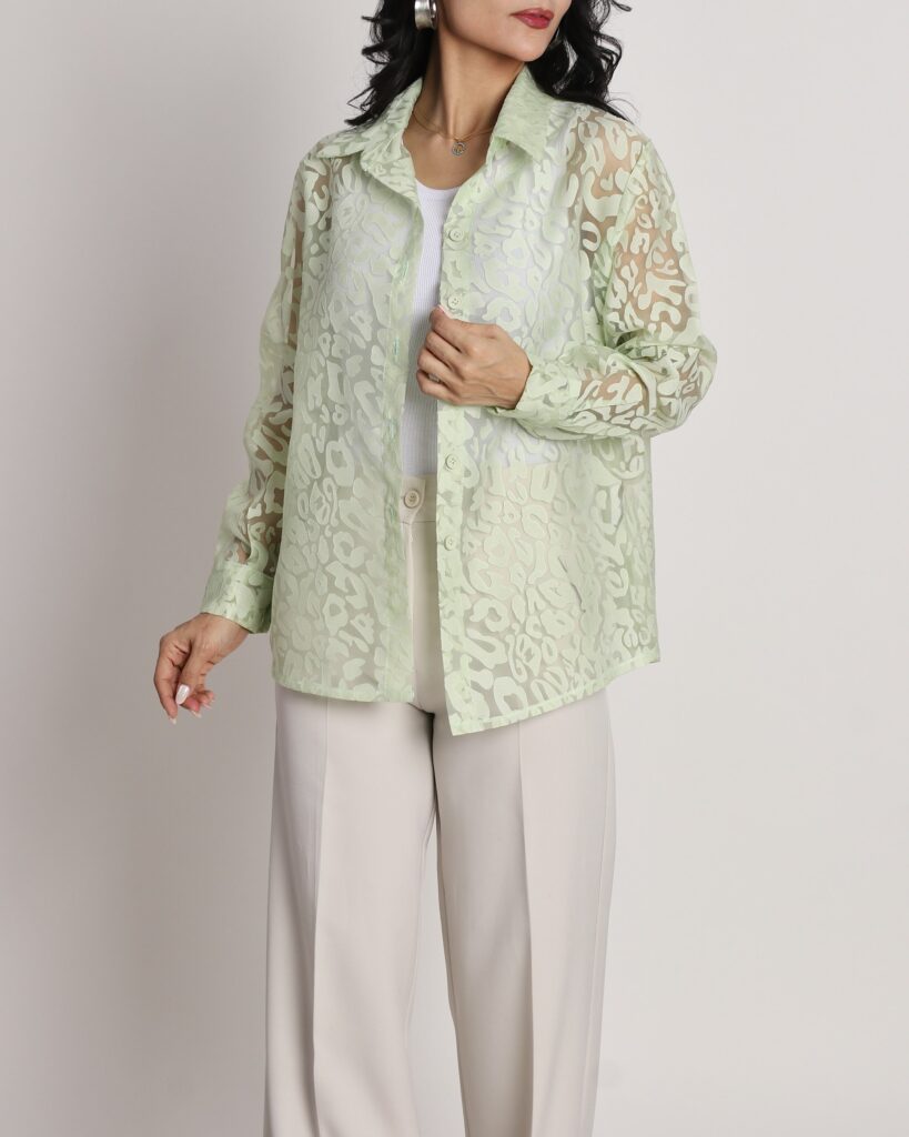 مونترال شومیز شیشه ای پیراهنی