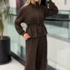 کایرا ست بامبرشلوار کمربند بندی