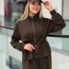 کایرا ست بامبرشلوار کمربند بندی