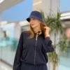 ویرا ست بامبرشلوار نواردوزی رنگی روی کش