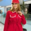 اروین شومیز زیپی بندی دوجیب سفید