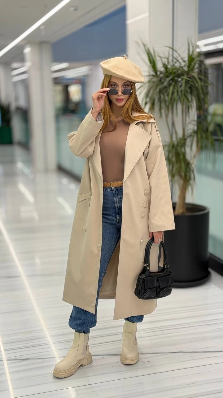 ریوا شلوار کمربند سگک طلایی