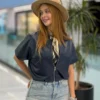 لارا وست چرم زیپی کمرکشی