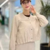 نلیا ست کراپ کت شلوار کبریتی دکمه دار جیب زیپی
