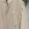 پردیس کت چرم جیب گلدوزی زرافه